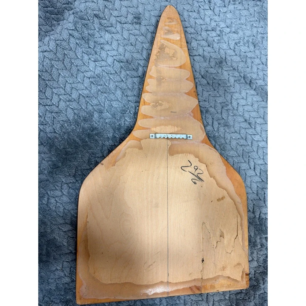 Vintage NASA Space Shuttle Wood Wall Plaque 3D Orange Resin Art 16.5 Inch USA
